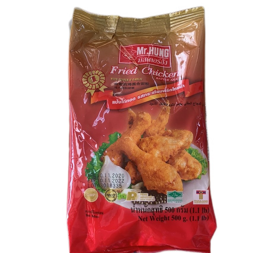 Mr.Hung Fried Chicken Pepper And Garlic Batter Mix With 500g